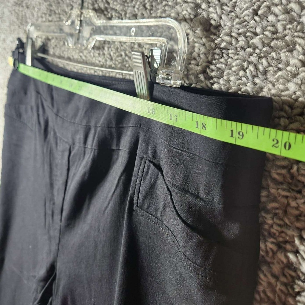Zac & Rachel Cropped Pants Black Stretch Pull On Trousers Womens 18W - Picture 5 of 5